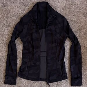 lululemon athletica Dark Camo zip up align Jacket.